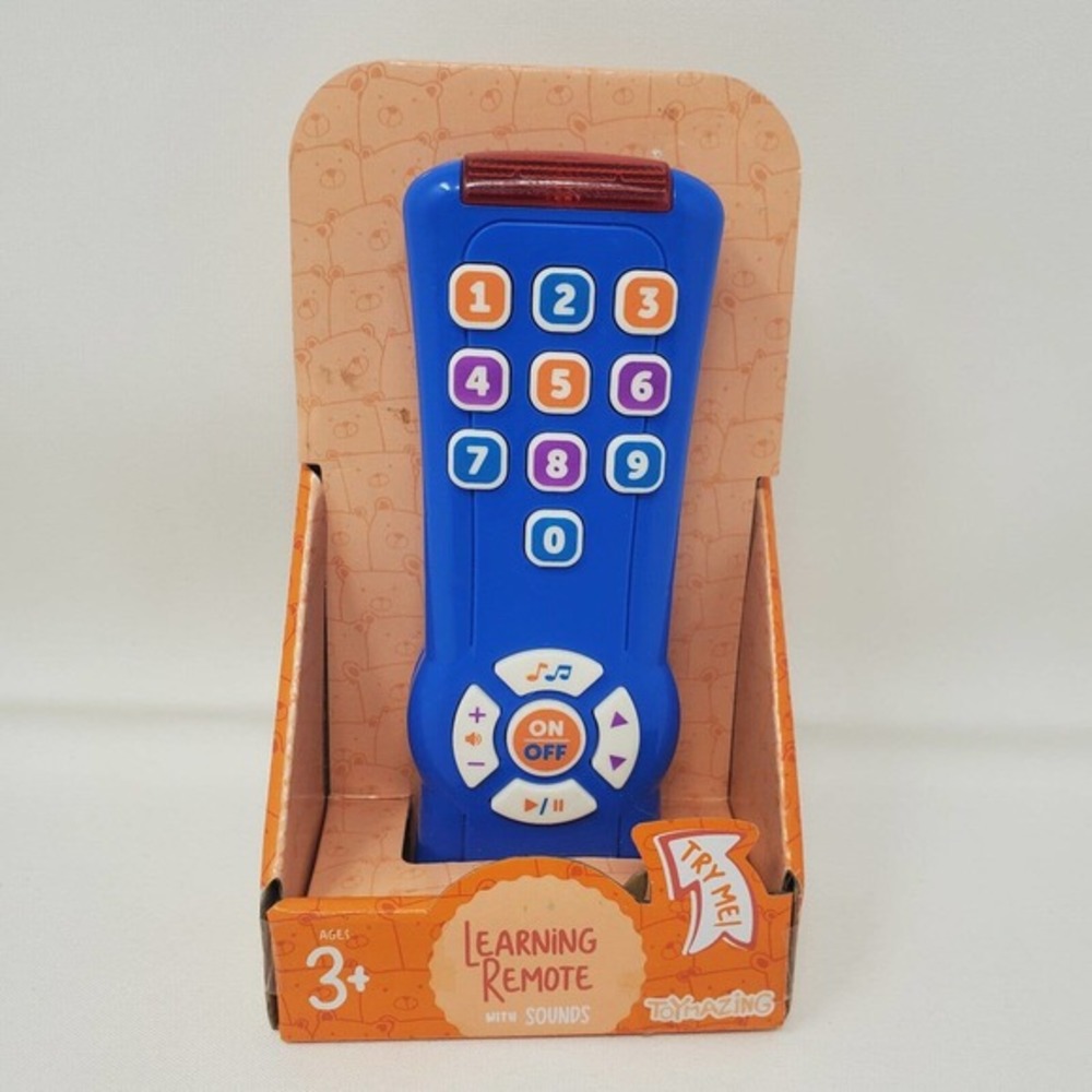 Toymazing Learning Remote With Sounds NEW In Box‎ Tested Works Ages 3+ Blue Kids